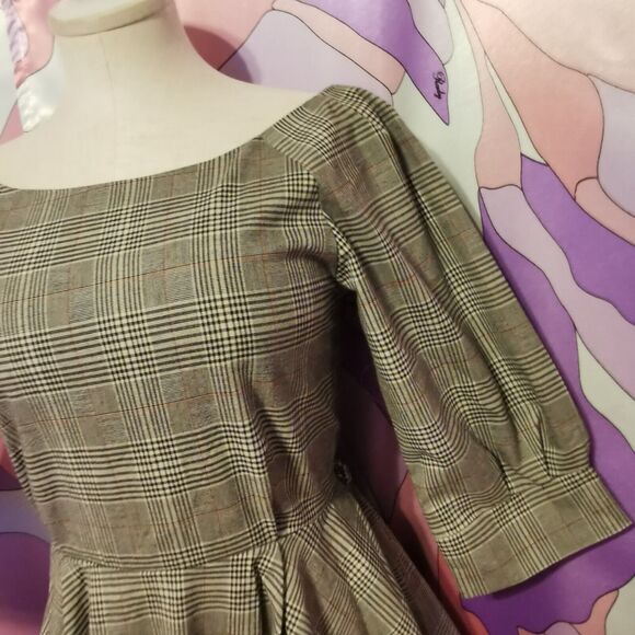 Ank Rouge Mini Dress Size Women's Extra Small Plaid Retro Vintage Casual Party - Picture 10 of 11